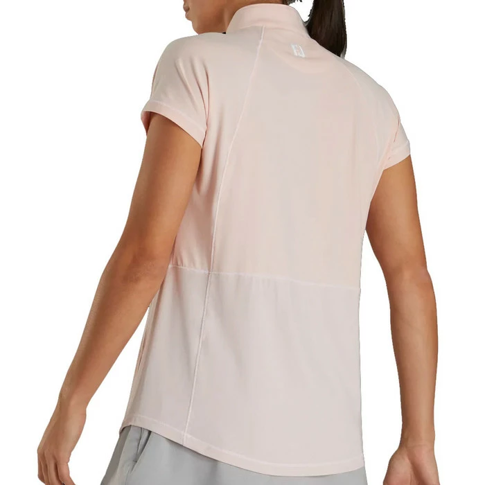 FootJoy Jersey Mini Stripe Zip Golf Pullover 2021 Women - Image 3