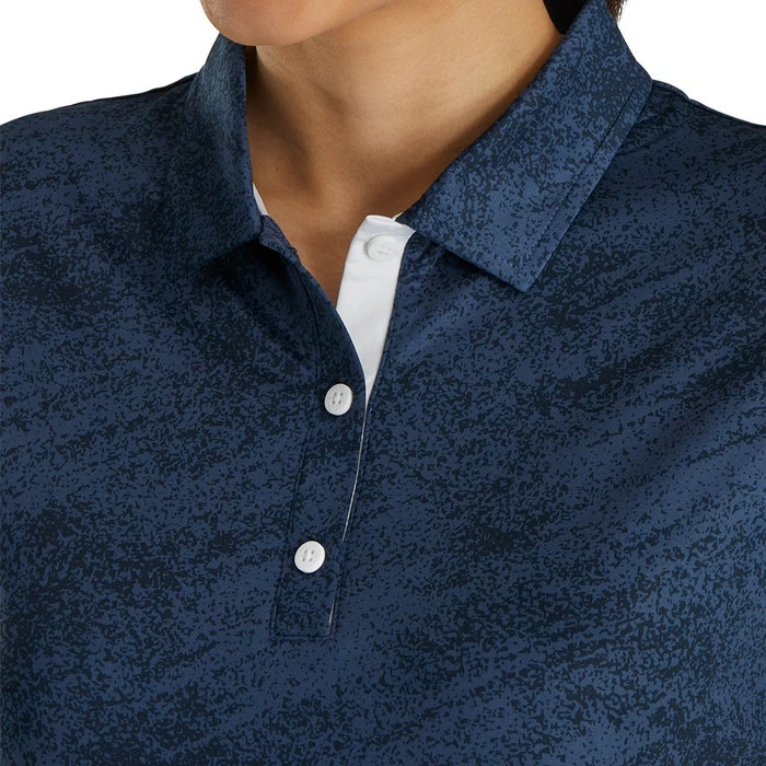 FootJoy Tonal Print Short Sleeve Golf Polo 2021 Women - Image 4