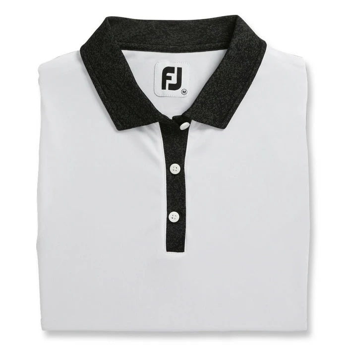 FootJoy Sleeveless Jacquard Back Shirt Golf Polo 2021 Women - Image 4