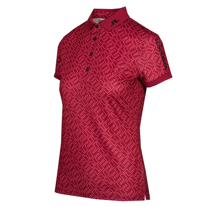 J.Lindeberg Tour Tech Print Golf Polo 2022 Women - Image 2