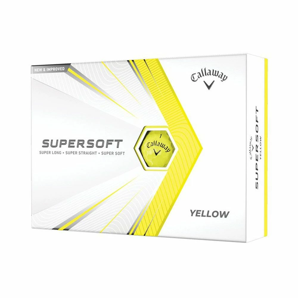Callaway Supersoft Golf Balls - Yellow