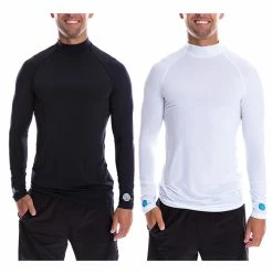 SParms Sun Protect+ UV/Sun Protection High Neck Longsleeve Golf Mock