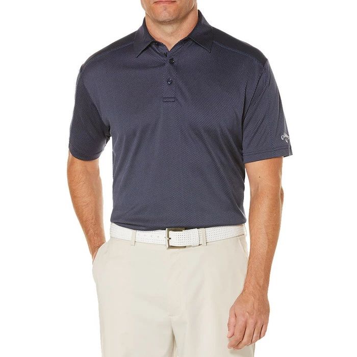 Callaway Opti Dri Denim Jacquarded Golf Polo (Big And Tall) 2017 - Image 6