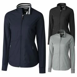Cutter And Buck Long Sleeve Nine Iron Full Zip Golf Jacket 2019 Women