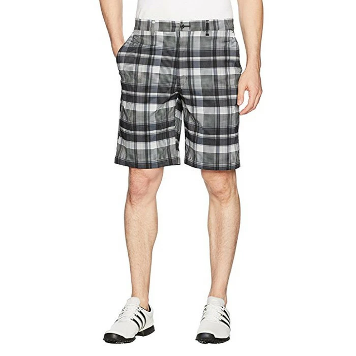 PGA Tour Active Waistband Large Scale Madras Plaid Golf Shorts 2018