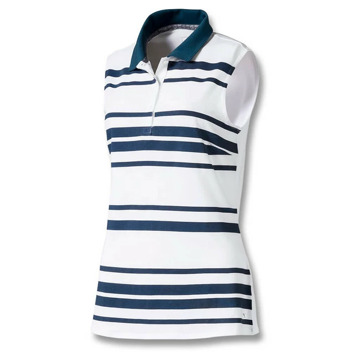 PUMA Sleeveless Stripe Golf Polo 2019 Women - Image 3