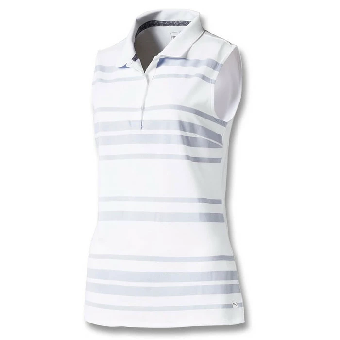 PUMA Sleeveless Stripe Golf Polo 2019 Women - Image 2